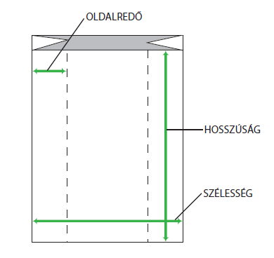 Oldalred�s BOPP (celof�nszer�) vagy polietil�n tasak, zs�k, zacsk�